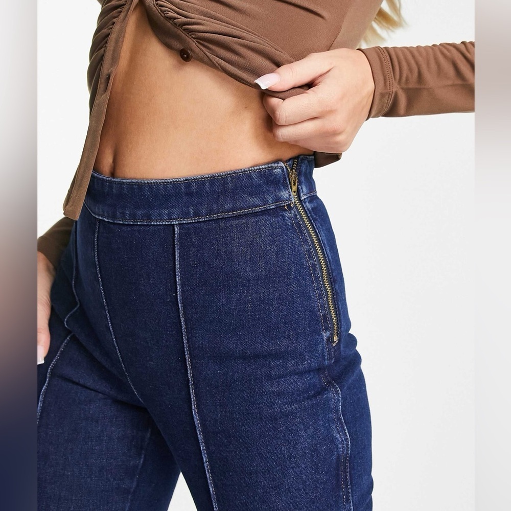 Stockholm Atelier & Other Stories Womens Flared Jeans Blue Sz EUR 40 Western - Picture 2 of 12